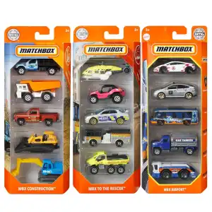 Mattel Matchbox Die-Cast 5 Pack Of 1:64 Scale Vehicles miniatura 5