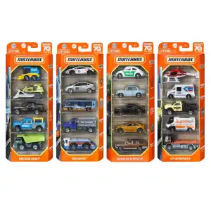 Mattel Matchbox Die-Cast 5 Pack Of 1:64 Scale Vehicles miniatura 3