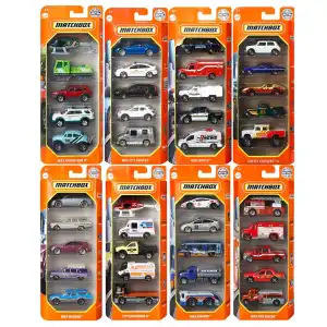 Mattel Matchbox Die-Cast 5 Pack Of 1:64 Scale Vehicles miniatura 1