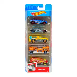 Mattel Hot Wheels Die-Cast 5 Pack Of 1:64 Scale Vehicles miniatura 5