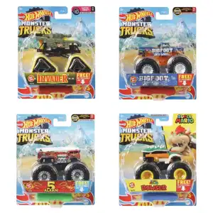 Mattel Hot Wheels Die-Cast Monster Trucks 1:24 Scale Vehicle miniatura 3