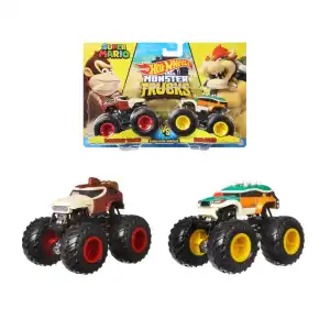 Mattel Hot Wheels Die-Cast Monster Trucks 2 Pack 1:24 Scale Vehicle miniatura 4