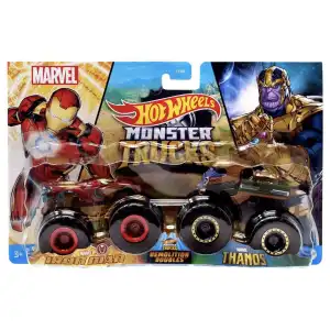 Mattel Hot Wheels Die-Cast Monster Trucks 2 Pack 1:24 Scale Vehicle miniatura 5