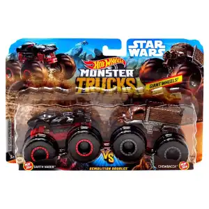 Mattel Hot Wheels Die-Cast Monster Trucks 2 Pack 1:24 Scale Vehicle miniatura 8