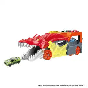 Mattel Hot Wheels City Dragon Launch Transporter (34 cm) miniatura 6