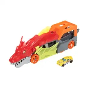 Mattel Hot Wheels City Dragon Launch Transporter (34 cm) miniatura 1