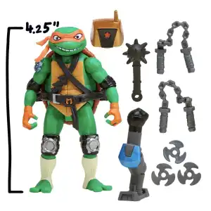 Playmates Toys Tales Of The Teenage Mutant Ninja Turtles Mutations Mix ‘N Match Michelangelo (11 cm) miniatura 3