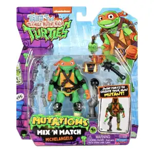 Playmates Toys Tales Of The Teenage Mutant Ninja Turtles Mutations Mix ‘N Match Michelangelo (11 cm) miniatura 2