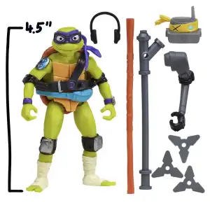Playmates Toys Tales Of The Teenage Mutant Ninja Turtles Mutations Mix ‘N Match Donatello (11 cm) miniatura 3