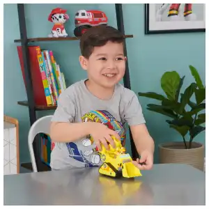 Spin Master Nickelodeon Paw Patrol The Movie Rubble Deluxe Vehicle (17 cm) miniatura 5
