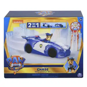 Spin Master Nickelodeon Paw Patrol The Movie Chase Mini Vehicle Set 2 in 1 (15 cm) miniatura 3