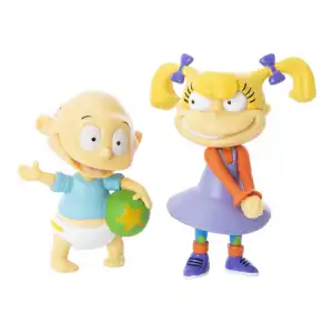 Just Play Nickelodeon Rugrats Mini Figure 2 Pack Tommy & Angelica (7 cm) miniatura 1