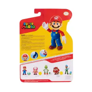 JAKKS Pacific Nintendo Super Mario Mario With 1-Up Mushroom (10 cm) miniatura 7
