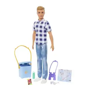 Mattel Barbie It Takes Two Ken Camping Doll & Accessories (30 cm) miniatura 1