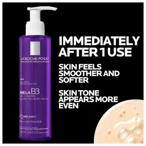 La Roche-Posay Mela B3 Gel Cleanser Clarifying Micro-Peeling 200 mL (6.76 oz) miniatura 4