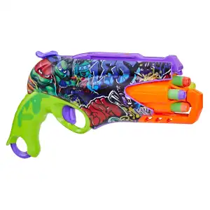 Hasbro Nerf Nickelodeon Teenage Mutant Ninja Turtles Mutant Mayhem Dart Blaster 10 Darts (29 cm) miniatura 4