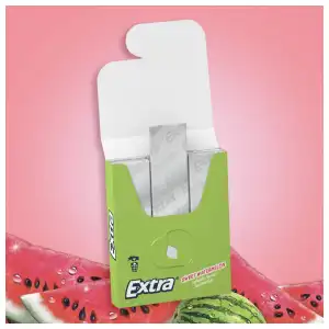 Wrigley’s Extra Long Lasting Flavor Sugarfree Chewing Gum Sweet Watermelon 15 Pcs miniatura 2