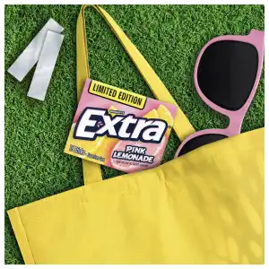 Wrigley’s Extra Long Lasting Flavor Sugarfree Chewing Gum Limited Edition Pink Lemonade 15 Pcs miniatura 5
