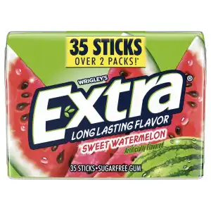 Wrigley’s Extra Long Lasting Flavor Sugarfree Chewing Gum Sweet Watermelon 35 Pcs miniatura 1