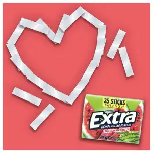 Wrigley’s Extra Long Lasting Flavor Sugarfree Chewing Gum Sweet Watermelon 35 Pcs miniatura 5