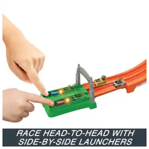 Mattel Hot Wheels RacerVerse Jurassic World Blue’s Raptor Rush Track Set miniatura 3
