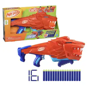 Hasbro Nerf Wild Lionfury Easy-Play Dart Blaster 8 Darts (28 cm) miniatura 1