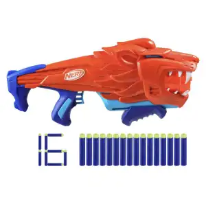 Hasbro Nerf Wild Lionfury Easy-Play Dart Blaster 8 Darts (28 cm) miniatura 2