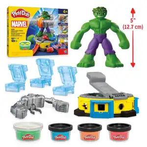 Hasbro Play-Doh Marvel Hulk Smash & Squish Playset 4 Cans 142 g (5 oz) miniatura 1