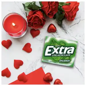 Wrigley’s Extra Long Lasting Flavor Sugarfree Chewing Gum Spearmint 15 Pcs miniatura 3