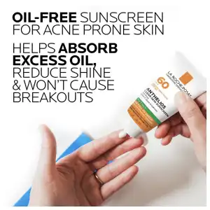 La Roche-Posay Anthelios Clear Skin Sunscreen Dry Touch For Face Broad Spectrum SPF 60 50 mL (1.7 oz) miniatura 4