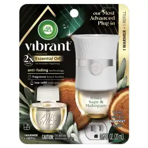 Air Wick Scented Oil Warmer + Vibrant Scented Oil Refill White Sage & Mahogany 20 mL (0.67 oz) miniatura 1