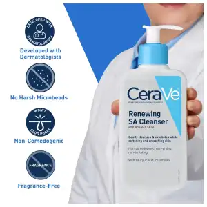 CeraVe Renewing SA Cleanser For Normal Skin 237 mL (8 oz) miniatura 3