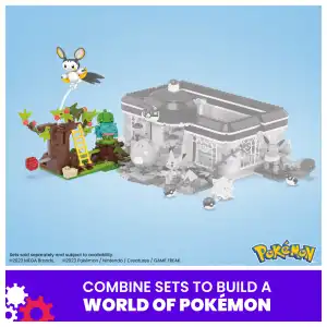 Mattel MEGA Pokémon HTH69 Emolga And Bulbasaur’s Charming Woods 194 Pcs miniatura 6