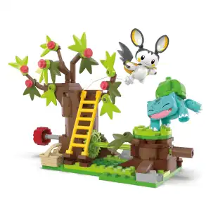 Mattel MEGA Pokémon HTH69 Emolga And Bulbasaur’s Charming Woods 194 Pcs miniatura 2