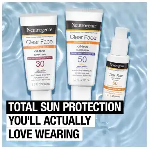 Neutrogena Clear Face Oil-Free Sunscreen Broad Spectrum SPF 50 88 mL (3 oz) miniatura 9