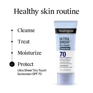 Neutrogena Ultra Sheer Dry-Touch Sunscreen Broad Spectrum SPF 70 88 mL (3 oz) miniatura 9