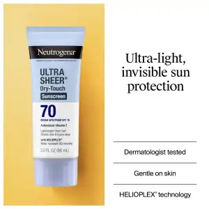 Neutrogena Ultra Sheer Dry-Touch Sunscreen Broad Spectrum SPF 70 88 mL (3 oz) miniatura 6