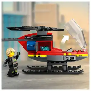 LEGO City 60411 Fire Rescue Helicopter 85 Pcs miniatura 6