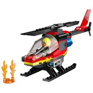 LEGO City 60411 Fire Rescue Helicopter 85 Pcs miniatura 3