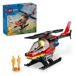 LEGO City 60411 Fire Rescue Helicopter 85 Pcs miniatura 1