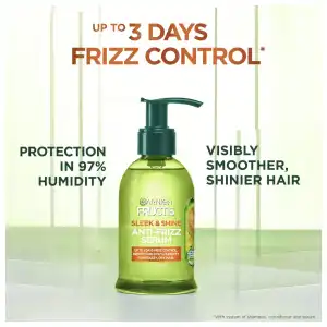 Garnier Fructis Sleek & Shine Anti-Frizz Serum Vegan Kera-System + Argan Oil 150 mL (5.1 oz) miniatura 6