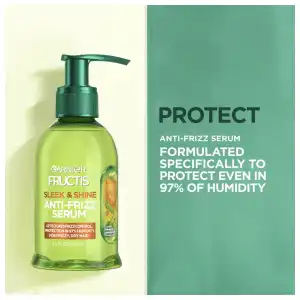 Garnier Fructis Sleek & Shine Anti-Frizz Serum Vegan Kera-System + Argan Oil 150 mL (5.1 oz) miniatura 3