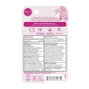 eos Natural SPF 15 Lip Balm Pineapple Coconut 4 g (0.14 oz) miniatura 2