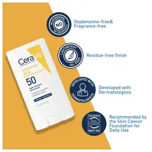 CeraVe Mineral Sunscreen Stick Broad Spectrum SPF 50 13.32 g (0.47 oz) miniatura 4