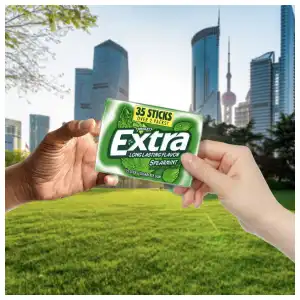 Wrigley’s Extra Long Lasting Flavor Sugarfree Chewing Gum Spearmint 35 Pcs miniatura 7
