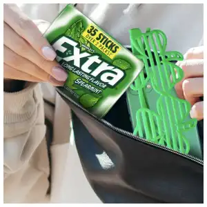 Wrigley’s Extra Long Lasting Flavor Sugarfree Chewing Gum Spearmint 35 Pcs miniatura 8