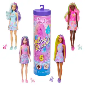 Mattel Barbie Color Reveal Balloon Animals Series 6 Pcs (29 cm) miniatura 1