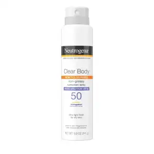 Neutrogena Clear Body Non-Greasy Sunscreen Spray Broad Spectrum SPF 50 141 g (5 oz) miniatura 1