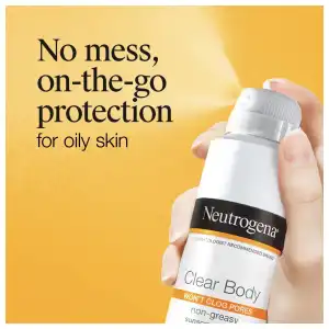 Neutrogena Clear Body Non-Greasy Sunscreen Spray Broad Spectrum SPF 50 141 g (5 oz) miniatura 5