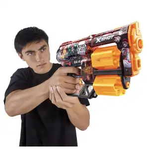 ZURU X-Shot Skins Dread Demon Slayer Dart Blaster 12 Darts (32 cm) miniatura 8